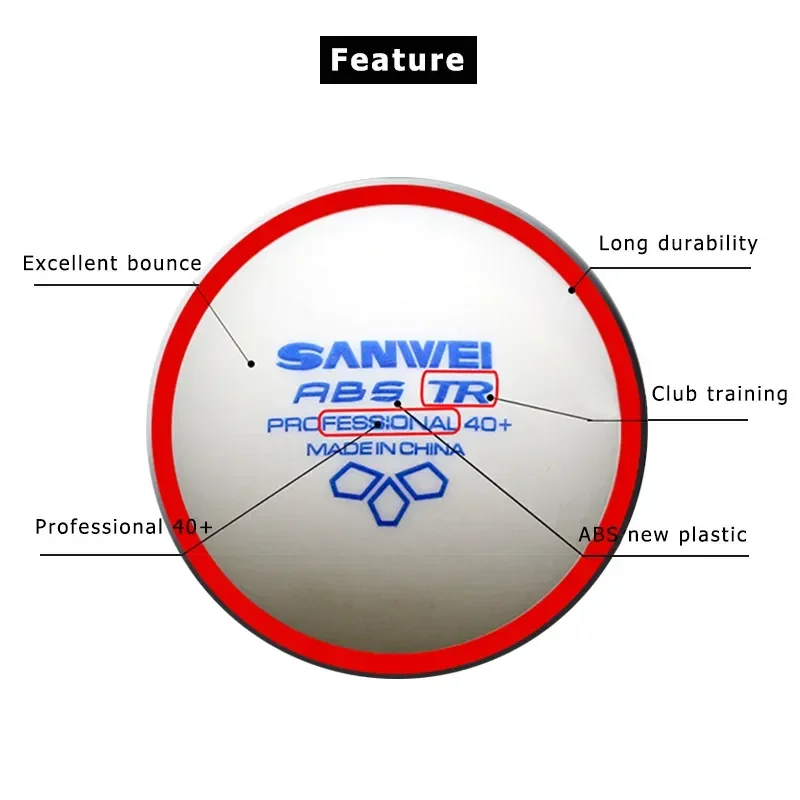 SANWEI-ABS TR 3 звезды мячи дл – обзор и цена Table Tennis Olympics
